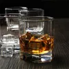Factory direct selling octagonal glass creative transparent beer beverage cup household 200ml drinking tea cup wholesale
