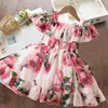 Summer cute girl sequin princess dress childrens sleeveless chiffon clothing childrens birthday party Vista childrens Easter image clothing 240402