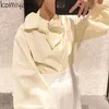 Kvinnors blusar 2024 Autumn Loose Shirt Topps Japanese Sweet Chic Bow Blusas Mujer Elegant Stand Collar Shirts Long Sleeve Camisas