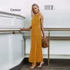 Mulheres verão boho casual sem mangas vestido homewear polka-dot festa praia longo maxi vestido marinho 240321