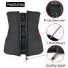 BELE XXS6XL Corset Body Shaper Latex Midje Trainer Cincher dragkedja underbust Viktförlust Slimming Formey Hourglass Belt Women Plus Plus