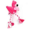 Spot Pet Dog Pluche Bijtvast Molaire Stem Hondenspeelgoed Gebitsreiniging Stinkende Speelgoed Flamingo