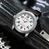 Wristwatches CURREN New Fashion es for Men Left Hand Design Quartz Wristes with Sile 8454 L240402