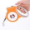 Dog Collars Pet Automatic Retractable Leash With Light Walker For Small Dogs 5 Meters Accessories