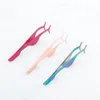 Factory stock multi-functional anti-shake hippocampus clip false eyelash auxiliary device perm eyelash eyebrow clip tweezers