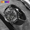 Наручные часы SKMEI, роскошные спортивные цифровые кварцевые часы для мужчин, 5 бар, водонепроницаемые, с хронографом обратного отсчета, светодиодные электронные Relogio Masculino