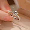 Bague Moissanite de créateur de bijoux, bague de luxe pour femme, luxe20243