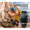 Kol saatleri Erkek Akıllı iOS Fitness ES IP68 Android AI için Su Geçirmez Askeri Sağlık Monitörü Sesli Bluetooth Çağrı Akıllı 2023 L240402