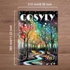 Livre de coloriage, Dizzy Landscape Series, Gift Holiday, relaxation, soulagement du stress, méditation, créativité gratuite, papier de haute qualité, Pape polyvalent, parfait à cadeau