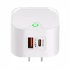 USB C Wall Charger 25W PD QC3.0 Snabbtyp C Snabbladdare Adapter Dual Port UK US EU Plug för iPhone 15 Samsung S24 Huawei Xiaomi LG