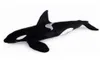 Dorimytrader Simulation Animals Killer Whale Plush Toy Big Stuffed Black Doll for Kids Adults Gift 51inch 130cm DY609628968109