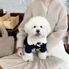 Vestuário para cães Ropa Overcoat Terrier Trajes Jaquetas Fleece Yorkshire Pequenas Roupas Perro Cães Inverno para Clássico Abraço Pet