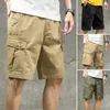 Men's Shorts Mens Shorts 2022 New Mens Cotton Linen Shorts Summer Breathable Solid Linen Trousers Fitness Street Suit S-3XLC240402