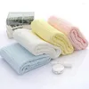 Blankets Elinfant Cotton 105 105cm 6 Layers Born Baby Bath Towel Wrap Muslin Gauze Swaddle Wholesale Drop