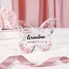 Party Favor Ornements de papillon en acrylique transparent pour amies / meilleurs amis / parents collègues cadeaux de table ornements LT888