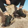 laarzen HikeUp 2023S Men Hiking Shoes Mesh Fabric Climbing Shoes Outdoor Trekking Sneakers For Men Rubber Sole Factory Outlet