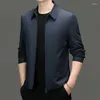 Men's Jackets High Quality Jacket Spring And Autumn Casual Stand Up Collar Solid Color Comfortable Versatile Top Coat M-4XL