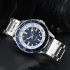 Mens Watches Quartz Movement rostfritt stål multifunktionell kronografi Solid Clasp Montre de Luxe 1884 Men armbandsur Brei 01