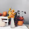 Fleurs décoratives 2 pièces branche de fleur de citrouille décorations de maison maison feuilles de ménage fausse plante orner en plastique automne Thanksgiving