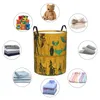 Pralnia torby składane koszyk egipski faraon totem brudne ubrania zabawki do przechowywania garderoby garderoby