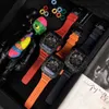 スイスの高級時計Richadmills Mechanical Watch Chronograph Wristwatch3502 Swiss Automatic MovementSapphire Rubber Strap Brand Designer Sport Wristw