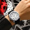 Wristwatches CURREN New Fashion es for Men Left Hand Design Quartz Wristes with Sile 8454 L240402