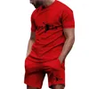 Chándales para hombres 2024 Conjunto de verano Ropa deportiva de moda Camiseta de manga corta Pantalones cortos deportivos Ropa casual para correr