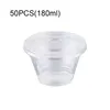 Take Out Containers 50pack/lot Transparent Non-toxic Odorless Easy Organization Box Plastic Disposable Baking Cake