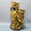 Decorative Figurines 13"Tibetan Temple Bronze God Of Wealth Buddha Statue Yuan Bao Wen The Implication Lucky Fortune