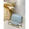 Shoulder Bag Designer American Trend Brand Lingge Chain Bag Spring/summer New Small Square Cream Style Texture Single Crossbody Womens