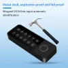 Plugs Outdoor Waterproof Zinc Alloy Tuya Smart App Wifi Fingerprint Access Control Keypad Door Opener with Magnetic Detection Alarm