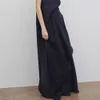 The Row ärmelloses Kleid für Damen 2024, Frühling/Sommer, minimalistisches langes Kleid im ROW-Stil, A-Linien-Kleid, Abendkleid