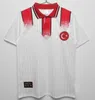 Maglia da calcio retrò Turkiye del 1996, rossa da casa, bianca da trasferta, maglia classica personalizzata