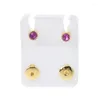 Pochettes à bijoux 12 paires de boucles d'oreilles Cryatal pour femmes filles oreilles sensibles boucles d'oreilles cartilage