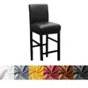 Chair Covers Stretch Cover For Counter Height Bar Stool Slip Short Back