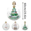 Feestdecoratie 60 cm kerst opblaasbare ballonnen ornamenten lumineuze led ball ballon xmas cadeaujaar decor