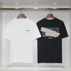 Zomer Heren katoenen t-shirts Margiela studios shirt Designer merk op maat graffiti Arabische cijfers afdrukken LOGO Parijs Vrije tijd sport groot formaat heren korte mouwen tops