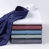 Camisas de manga longa de alongamento anti-rugas para camisas de manga comprida para a camisa slim fit Camisa Social Business Blush Cirche 240329