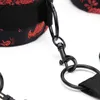 Blackwolf Blackwolf Bed Bed Toys Zestaw kajdanki kajdanki mankiety kostki BDSM Bondage Paski dla dorosłych gry seks Produkty erotyczne zabawki dla par2403