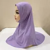 Hijabs for Kids Girl 5 till 10 år gammal högkvalitativ muslimsk halsduk sjalar mjuka stretch malaysia flicka barn hijabs grossist 240327