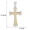 Pendentif Colliers Haute Qualité Croix Collier avec Bling 4mm Corde Chaîne Sports Ras Du Cou Hip Hop Bijoux Créatifs Pour Hommes Et Femmes Fête