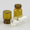 Storage Bottles 100 X 0.5ml 1ml Small Amber Glass Bottle With Wood Cork 1cc Transparent Mini Sample Vial Wishing