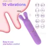 Outros itens de beleza de saúde Mini vibrador de bala para mulheres iniciantes clitóris de mamilo G-spot estimulador 8 segundos rápidos para o orgasmo feminino s para adultos y240402