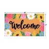 Carpets Welcoming Spring Decoration Door Mat Carpet Anti-Slip Bottom Doormat Rugs Home Decor Indoor Outdoor Floor Pads Entrance Mats