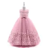 Kids Girls Embroidered Flower Girl Dresses Formal Princess Party Gown For Children Prom Gown Wedding 3 4 5 6 7 8 9 10 Years