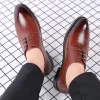 Boots Men Elevator Chunky Shoe 6 CM Height Growth Man Lifted Shoes Pointed Toe Men's Dress Shoes