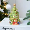 Butelki do przechowywania ceramiczne świąteczne stół DIY Top Ornament Tree Paint Sign Desktop Figurine Gift