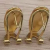 Anneaux Taidian Fingernail Oreing Posts Gold Sierplated Jewelry Résultats Accessoires 100Pieces / Lot