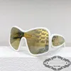 2024 مصمم Lowee One Mirror Sunglasses Men Women Fashion One Piece Sunglasses LW40121