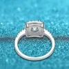 Smyoue 9mm 3ct D couleur GRA fiançailles pour femmes incolore coupe Ronde scintillant Solitaire Bridel ensemble 925 argent platine 240402